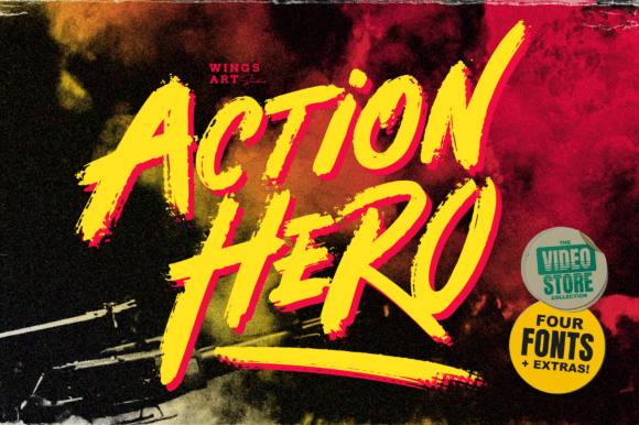 Action Hero: The Gritty Brush Font for Movie Posters