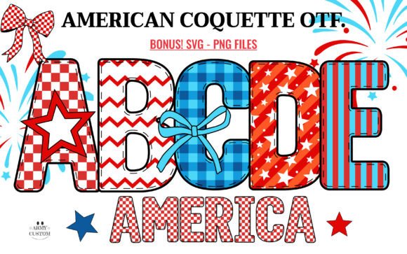 American Coquette: A Patriotic Font for Creative Projects