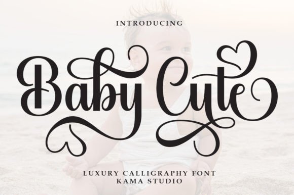 Baby Cute: Elegant Script for Timeless Designs