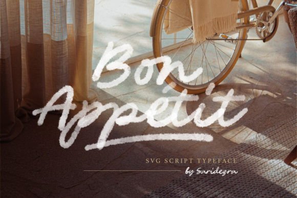 Bon Appetit: A Watercolor Script Font with a Handmade Feel