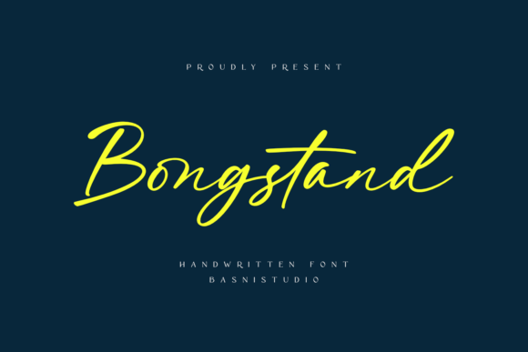 Bongstand: Bold Handwritten Font for Modern Design