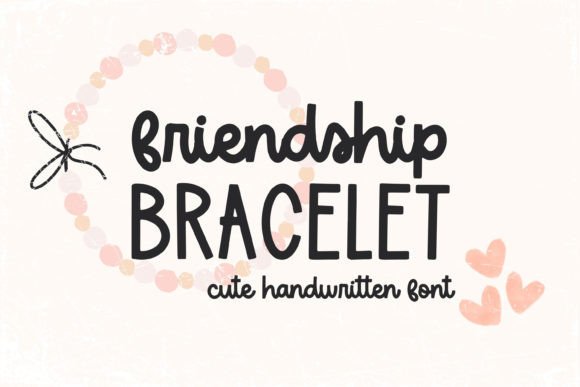 Discover the Charming Friendship Bracelet Font