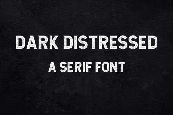 Discover the Versatile All-Caps Dark Distressed Serif Font