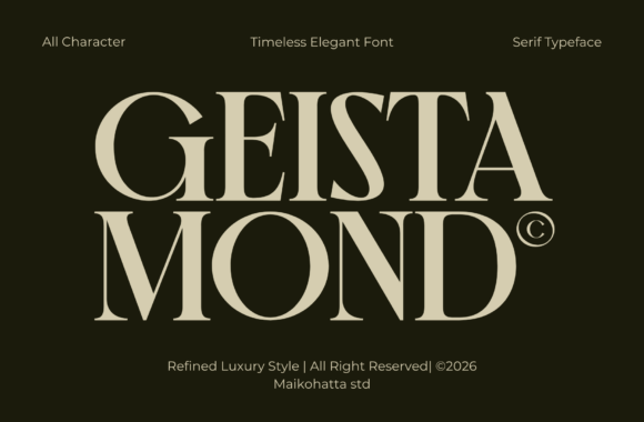 Geista Mond: The Elegant Serif for Modern Luxury