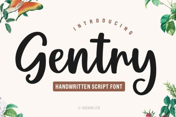 Gentry: A Modern Handwritten Script for Polished Designs