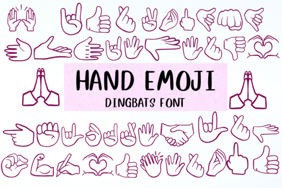 Hand Emoji: A Playful Typeface for Creative Expression