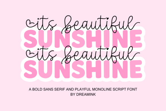 It's Beautiful Sunshine: A Font Duo for Joyful Designs