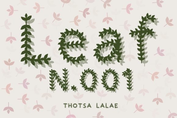Leaf N.001: A Modern Botanical Typeface for Creative Design