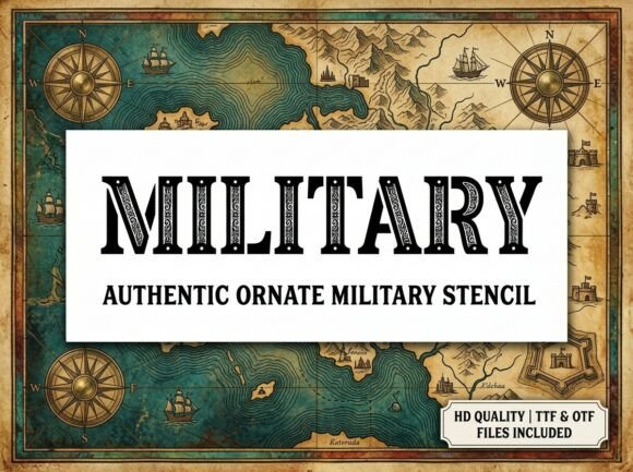 Military: Command Instant Authority with a Premium Display Typeface