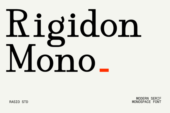 Rigidon Mono: Where Precision Meets Editorial Edge