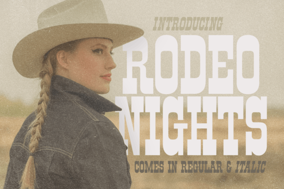 Rodeo Nights: Bold Western Typography for Striking Designs