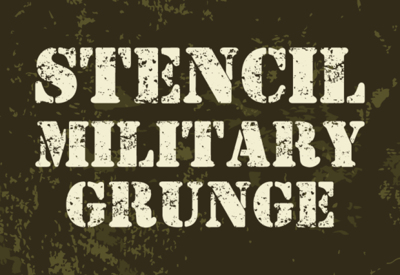 Unleashing Stencil Military Grunge Typography