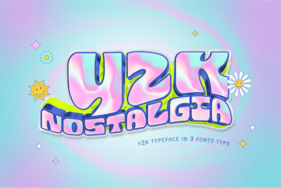 Y2k Nostalgia: A Modern Trendy Retro Typeface